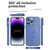 For iPhone 13 Pro MagSafe Holder PC Hybrid TPU Phone Case(Deep Purple)