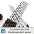 ZHU TING 24pcs /Set Nylon Bristle Paintbrush Set Painting Watercolor Brushes With Cloth Bag(White Rod)