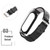 Mijobs Screwless Metal Case PU Leather Watch Band for Xiaomi Mi Band 3 & 4 & 5 & 6, Host not Included