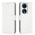 For Honor X7b Diamond Lattice Wallet Flip Leather Phone Case(White)