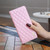 For Honor X7b Diamond Lattice Magnetic Leather Flip Phone Case(Pink)