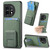 For OnePlus Nord CE3 Carbon Fiber Card Bag Fold Stand Phone Case(Green) For OnePlus Nord CE3 Carbon Fiber Card Bag Fold Stand Phone Case(Green)