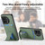 For OnePlus Nord CE3 Carbon Fiber Card Bag Fold Stand Phone Case(Green) For OnePlus Nord CE3 Carbon Fiber Card Bag Fold Stand Phone Case(Green)