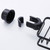 Kitchen Faucet Shelf No-Punch Sink Rag Drainage Basket Sponge Drainage Storage Rack, Style: B Black