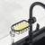 Kitchen Faucet Shelf No-Punch Sink Rag Drainage Basket Sponge Drainage Storage Rack, Style: B Black
