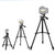 Portable Aluminum DSLR Camera Live Tripod Photography Retractable Landing Bracket, Specification: 130cm Tripod+Clip+Bag