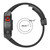 For Garmin Fenix 7X 26mm Folding Buckle Hole Silicone Watch Band(Black)