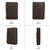 CONTACTS FAMILY CF5009 Genuine Leather Multifunctional Travel Convenient Cigar Box with Wrist Strap(Coffee)