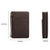 CONTACTS FAMILY CF5009 Genuine Leather Multifunctional Travel Convenient Cigar Box with Wrist Strap(Coffee)