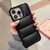 For iPhone 14 Pro Max Big Hole Eiderdown Airbag Phone Case(Black)