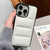 For iPhone 14 Big Hole Eiderdown Airbag Phone Case(White)