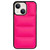 For iPhone 13 Big Hole Eiderdown Airbag Phone Case(Rose Red)