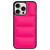 For iPhone 15 Pro Max Big Hole Eiderdown Airbag Phone Case(Rose Red)