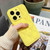 For iPhone 13 Pro Max Fine Hole 8-shaped Texture Eiderdown Airbag Phone Case(Yellow)