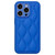 For iPhone 12 Pro Fine Hole 8-shaped Texture Eiderdown Airbag Phone Case(Blue)