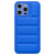 For iPhone 12 Pro Fine Hole Eiderdown Airbag Phone Case(Blue)