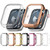 For Apple Watch Series 4 44mm Diamond Hollow PC Watch Case(Silver)