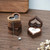 Wooden Heart Shape Ring Box Jewelry Storage Box Wedding Valentine Gift Box, Spec: RB529-C3