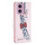 For Motorola Moto G34 5G Colored Drawing Pattern Leather Phone Case(Giraffe)