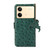 For Xiaomi Redmi Note 13R Pro Ostrich Pattern Genuine Leather RFID Phone Case(Green)