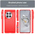 For OnePlus 12 Brushed Texture Carbon Fiber TPU Phone Case(Red)