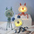 Mini Octopus Night Light Fan Children Cute Baby Carriage Portable USB Charging Fan Random Style Colour Delivery