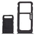 SIM Card Tray + SIM Card Tray + Micro SD Card Tray for Nokia 3.1 Plus (Black)