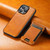 For iPhone 14 Plus Suteni H17 Oil Eax Leather MagSafe Detachable Wallet Phone Case(Khaki)