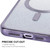 For iPhone 15 Pro ENKAY Hat-Prince Magnetic Glitter Plated Shockproof Phone Case with Lens Film(Purple)