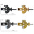 Household Anti-Theft Door Stopper Portable Anti-Pervert Device, Color: Adjustable Gold