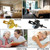 Household Anti-Theft Door Stopper Portable Anti-Pervert Device, Color: Adjustable Gold