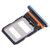 For Xiaomi Redmi Note 12 Pro+ 5G SIM Card Tray + SIM Card Tray (Blue)