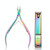 2 Sets 2 In 1 FABIYAN Color Titanium Nail Art Tool Set Dead Skin Shears Steel Push Nail File Pliers