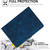 For iPad 9 / 8 / 7 / 6 / 5 YX Small Butterfly Embossed Smart Leather Tablet Case(Royal Blue)