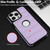 For iPhone 8 Plus / 7 Plus Piano Key Hollow Cutout PU Phone Case(Light Purple)