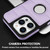 For iPhone 14 Plus Piano Key Hollow Cutout PU Phone Case(Light Purple)