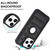 For iPhone 15 Pro Piano Key Hollow Cutout PU Phone Case(Black)
