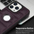 For iPhone 15 Pro Max Piano Key Hollow Cutout PU Phone Case(Dark Purple)