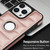 For iPhone 13 Piano Key Hollow Cutout PU Phone Case(Rose Gold)