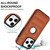 For iPhone 13 Pro Max Piano Key Hollow Cutout PU Phone Case(Brown)