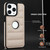 For iPhone 15 Pro Max Piano Key Hollow Cutout PU Phone Case(Apricot)
