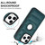 For iPhone 12 / 12 Pro Piano Key Hollow Cutout PU Phone Case(Green)