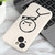 For iPhone XS / X Stickman Pattern Liquid Silicone Phone Case(White)