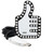 Car Interactive Finger Light Multi-function Warning Anti-rear Collision Light(Thumbs Up)