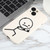 For iPhone XS Max Stickman Pattern Liquid Silicone Phone Case(White)