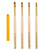 5 PCS Nail Art Pen Nail Round Head Phototherapy Pen Painted Pen Brush Beauty Brush(Number 3)