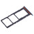 For Tecno Pop 7 BF6 SIM Card Tray + SIM Card Tray + Micro SD Card Tray (Blue)