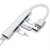 A809 USB 3.0 x 1 + USB 2.0 x 3 to USB 3.0 Multi-function Splitter HUB Adapter (Silver)