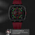 Curren 8442 Sport Six-Hand Silicone Strap Men Quartz Watch, Color: Rose Shell Orange