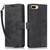 For iPhone 7 Plus / 8 Plus Orchid Butterfly Embossed Leather Phone Case(Black)